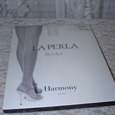 La Perla Bridal Harmony Fishnet Tights Champagne 1 S Ivory Back Seam