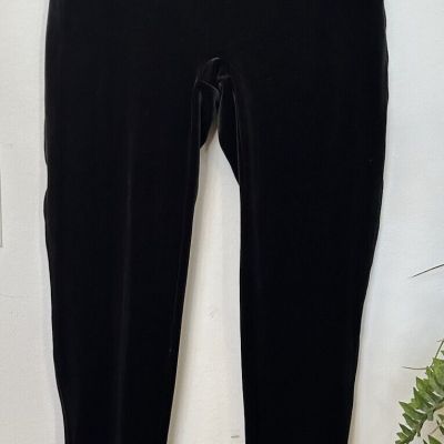 NWT Spanx Smooth Velvet Leggings Women’s High Rise Elegant Slimming Black Sz 1X