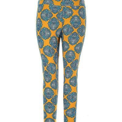 Lularoe Women Yellow Leggings 1X Plus