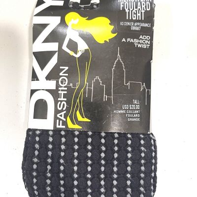 DKNY Women's Menswear Foulard Tight Black  Size Tall  5632