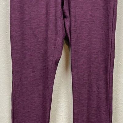 NB New Balance Women Tight Pockets High Rise workout leggings Large Purple Sz S