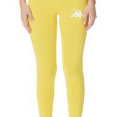 KAPPA AUTHENTIC LOVE TARNOW LEGGINGS Women – Yellow Dandelionwhite Bright Small