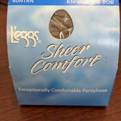 L’eggs Sheer Comfort 76014 Control Top Enhanced Toe 'Q' Suntan