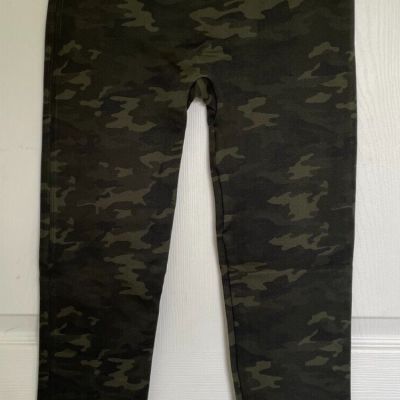 NWT SPANX Look At Me Now Seamless Leggings Green Camo Sz XL Style FL3515