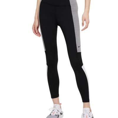 Nike Womens Dri fit Color Block Mid Rise 7/8 Tights-2X