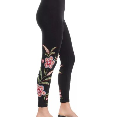 Johnny Was Libbi Floral Embroidered Ankle Leggings ~XS~NWT (free shipping)