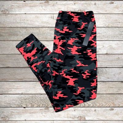 Women’s Leggings Depot Pink Camouflage Plus Size 1X-2X NWT Extra Stretchy Soft