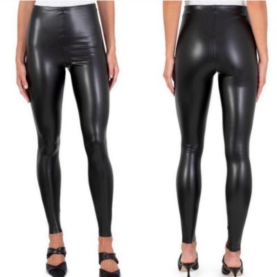 Joie Faux Leather Vegan Pleather Black Leggings Pants XXL