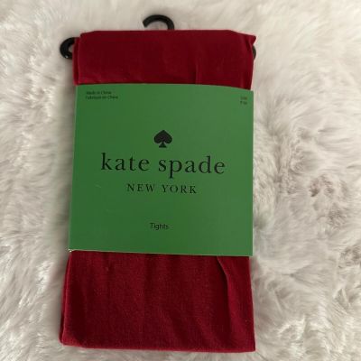 Kate Spade New York Tights Burgundy Womens Size S/M NEW