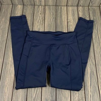 Columbia Women Norwood Leggings S Slate Blue Active Omni-Wick Yoga Exercise Pant