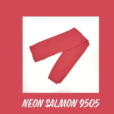 TC2 LuLaRoe ~ SOLID NEON SALMON ~ Leggings SIZES 18+, Coral Pink, new in package