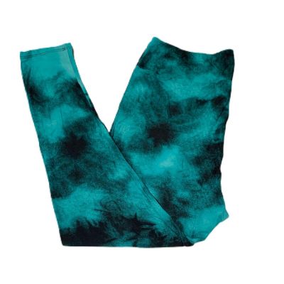 TC2 LuLaRoe Leggings  ~ TEAL GREEN TIE DYE PATTERN ~ Size 20-26 Tall & Curvy 2