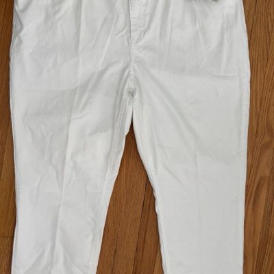 Catherines Womens Size 3X Jegging White Slim Leg NWT