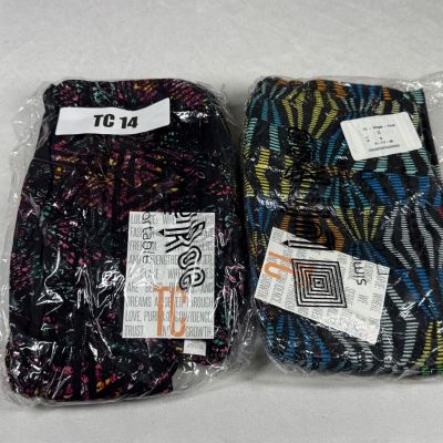 2 Pair of New LuLaRoe Tall and Curvy Buttery Soft Workout Yoga Leggings TC 14