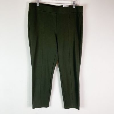 Style & Co NWT Women's Green Seamed Ponte-Knit Leggings Size PXL