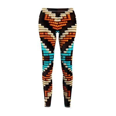 Womens Skinny Casual Leggings All Over Print Southwestern Navajo Native American