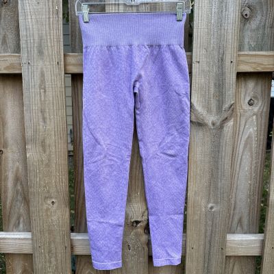 NVGTN Womens Seamless Leggings Size Medium Purple Workout Yoga