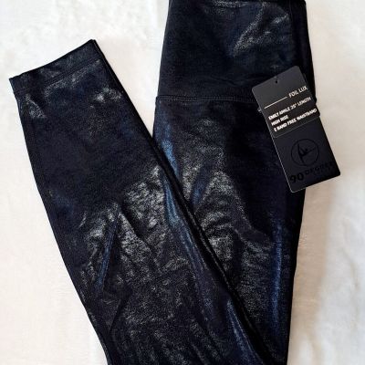 90 Degree By Reflex NWT Black Foil Lux Leggings High-Rise Womens Size Medium