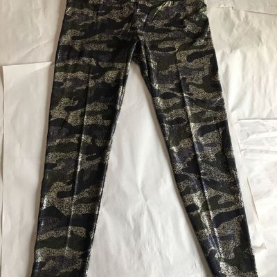 NWT NOBO Jr’s BLACK & METALLIC CAMO HIGH RISE SUEDED LEGGINGS XX-Large (19) NWT