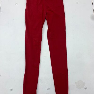 Nisha Fashion Womens Red Leggings Size 14