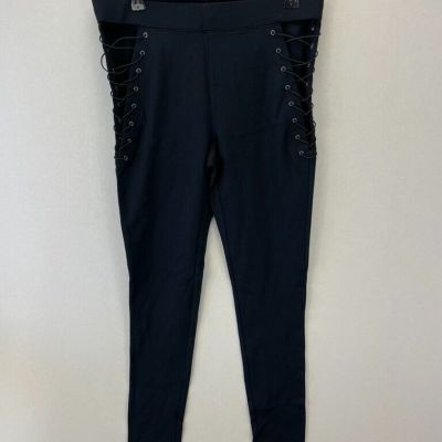 Express Women's Skinny Black Size Small Ankle Legging Side Lace Leg NWT $60