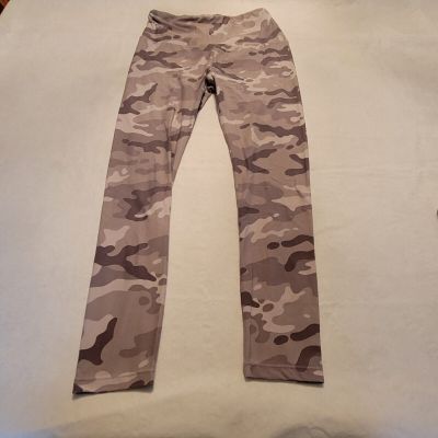 Nicola Womens Plus Size Gray Camouflage Leggings L/XL Large/Extra Large