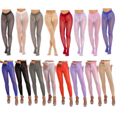 Womens Tights Sheer Lingerie Nylon Pantyhose Fitness Stockings Solid Color 30D