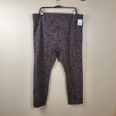 AFRM Alessi High Waist Ankle Leggings in Leopard Size 2X