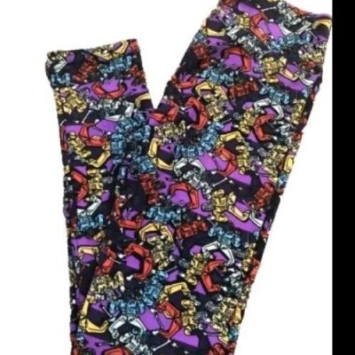 LuLaRoe OS 18+ Leggings RARE BLACK Bones Halloween Fun WOLFMAN Werewolf Monster