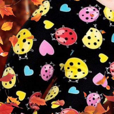 Colorful Ladybugs Buttery Soft Leggings Size Extra Plus Size