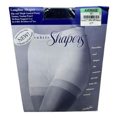 Vintage Jacqueline Ferrar Subtle Shapers Pantyhose Average Navy 40 Denier