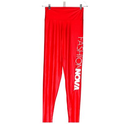 Fashion Nova Red Plus Size Ankle Leggings