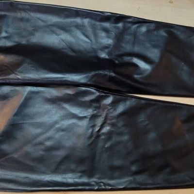 Hemish Faux Leather Leggins~~L