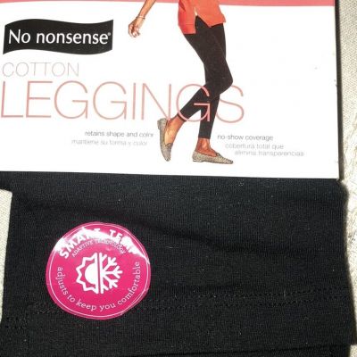 No Nonsense  Black S-P  COTTON LEGGINGS new in original packaging