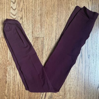 Falke Pure Matt 100 Maroon Tights NWOT Size Small