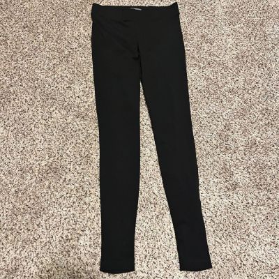 Vince Black Stretch Viscose Blend Leggings Classic Pull-On Style