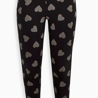 Torrid Premium Heart Print Leggings Plus Size 1X