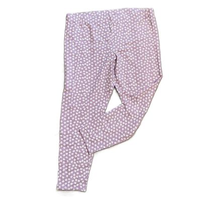 NO BOUNDARIES WOMENS LEGGINGS Size XXXL Lilac with White Daisies NOBO