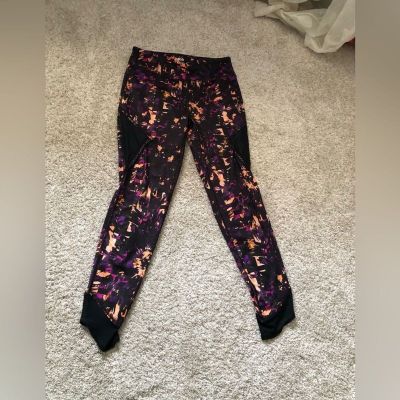 Fila firework Print athletic workout yoga legging loungewear gym size M