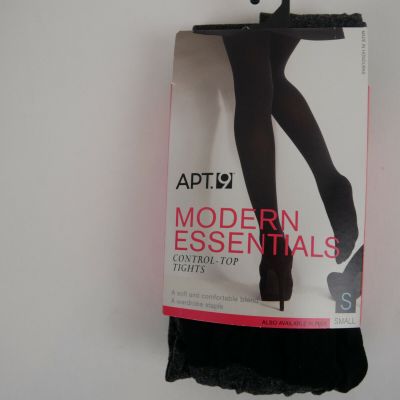 Apt. 9 Control Top Tights Small NEW Charcoal Heather