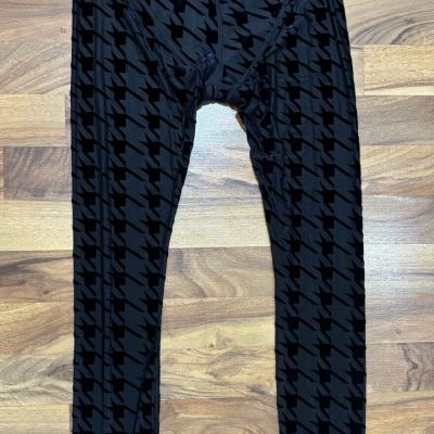 Fenty RISQUE TAKER HOUNDSTOOTH HIGH-WAIST LEGGING Black NWT Athletic Size Med