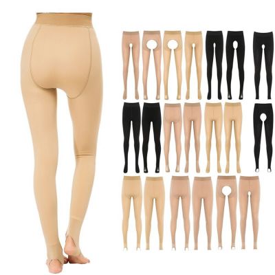 Womens Tights High Waist Pantyhose Opaque Stockings Open Or Nonopen Crotch Warm