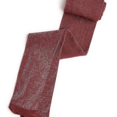 Womens Tights Metallic Shimmer Burgundy Size S/M INC $14 NWT