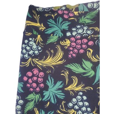 LuLaRoe Leggings TC Tall & Curvy Butter Soft Fruit Grapes Print Womens Plus Size