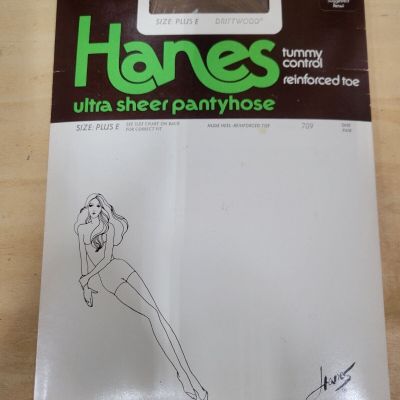 Vintage 80's Hanes Ultra Sheer Pantyhose Size E