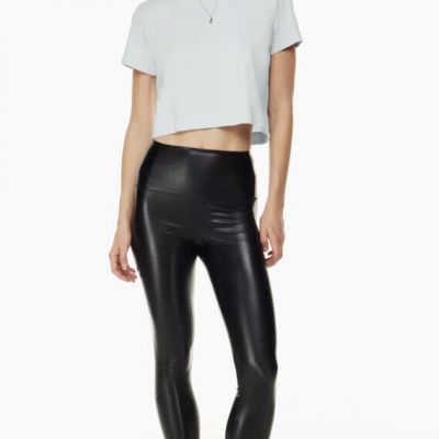 Aritzia Wilfred Free Womens Daria Pant High-waisted Vegan Leather Leggings Small