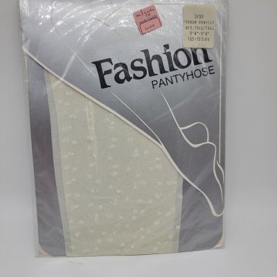 Fashion Pantyhose Pantyhose French Vanilla Medium Tall Dots Vintage Cosplay NOS