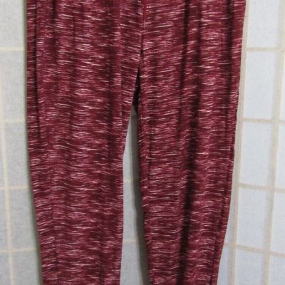 NWT Shiela Rose Nadine West Streaky Burgundy Polyester Blend Pants Women's M