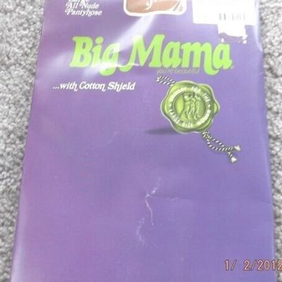 Vintage Big Mama Pantyhose Large Beige Tone