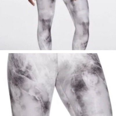 Calia Energize No Seam Mid Rise 7/8 Shimmer Burst Silver Leggings Women’s XS NWT